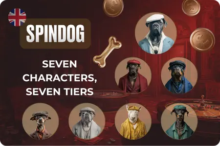 The Dog House loyalty characters at SpinDog