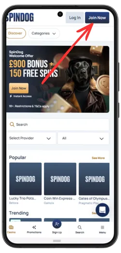 spindog casino start