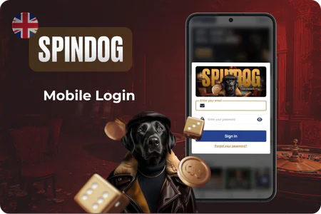SpinDog Phone login window with Sign In button